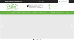 Desktop Screenshot of maxwellgardencenter.com